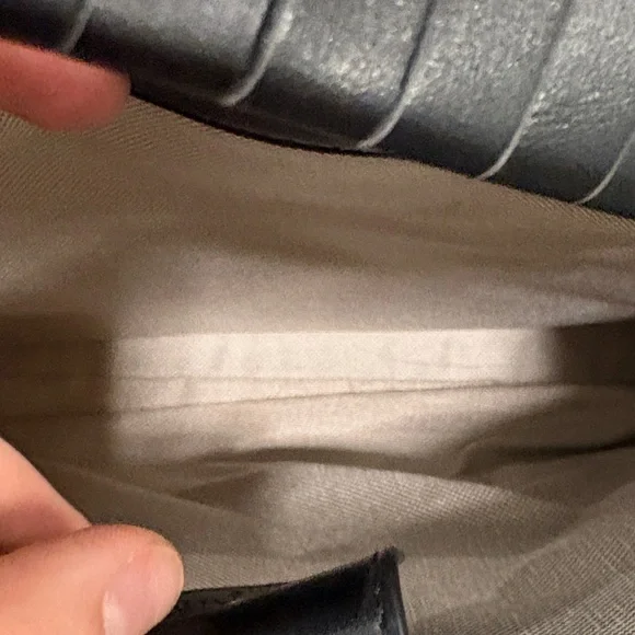 Balmain Black and White Satchel with Gold Accents - Picture 6 of 7